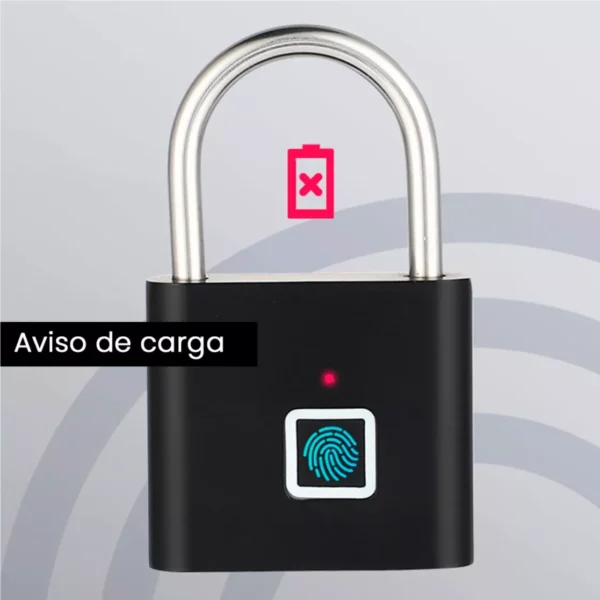 Candado Huella Digital Resistente Lluvia Polvo Bici Valija - Image 3