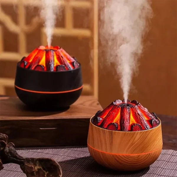 Humidificador Difusor Aromatizador Fogata Carbon Volcan Usb