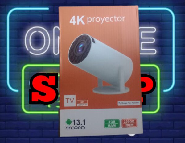 PROYECTOR 4K MEMORIA 8GB – HDD-256GB ANDROID 13.1