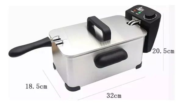 Freidora Eléctrica Aceite 3.5 Lts Acero Inoxidable Hytoshy - Image 3