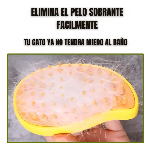 Cepillo De Vapor 3en1 Masajeador Para Mascotas Perros Gatos Color Verde Lima - Image 7