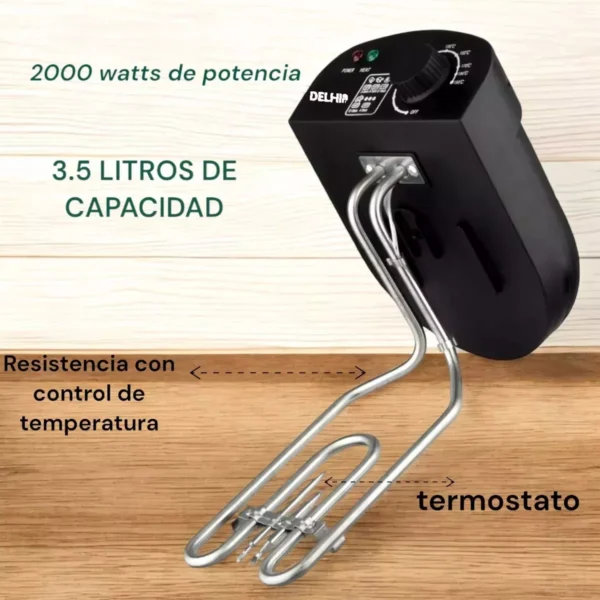 Freidora Eléctrica Aceite 3.5 Lts Acero Inoxidable Hytoshy - Image 6