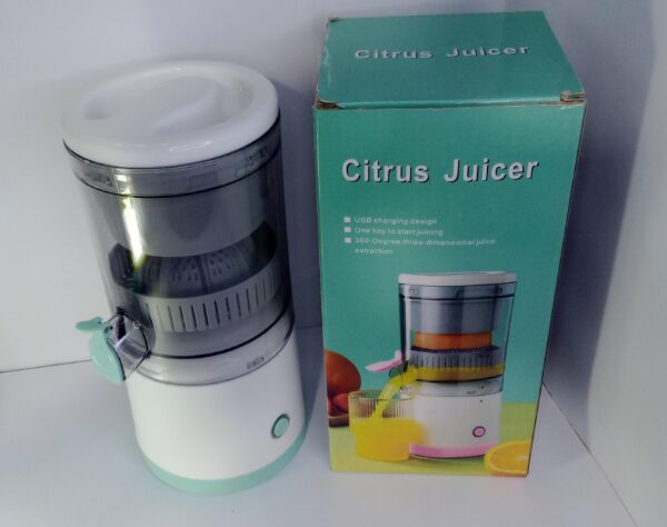 Exprimidor Electrico Recargable C/usb Juguera Portatil Fruta Color Blanco